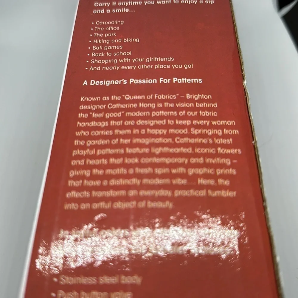 Collectible Rare Brighton “Bev to Go” NIB 17 Fl oz Hot or Cold